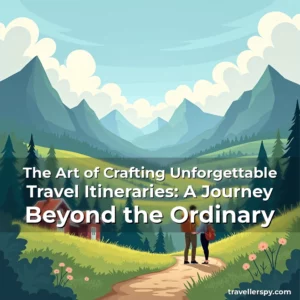 Read more about the article The Art of Crafting Unforgettable Travel Itineraries: A Journey Beyond the Ordinary
